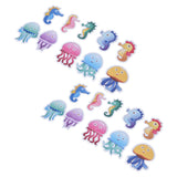 2 Set Bathroom Bathtub Stickers Children Room Decorative Wall Decal Sea Animal Nonslip Adhesive Appliques - Front View