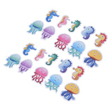 2 Set Bathroom Bathtub Stickers Children Room Decorative Wall Decal Sea Animal Nonslip Adhesive Appliques