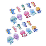 2 Set Bathroom Bathtub Stickers Children Room Decorative Wall Decal Sea Animal Nonslip Adhesive Appliques - Top-Down View