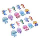 2 Set Bathroom Bathtub Stickers Children Room Decorative Wall Decal Sea Animal Nonslip Adhesive Appliques