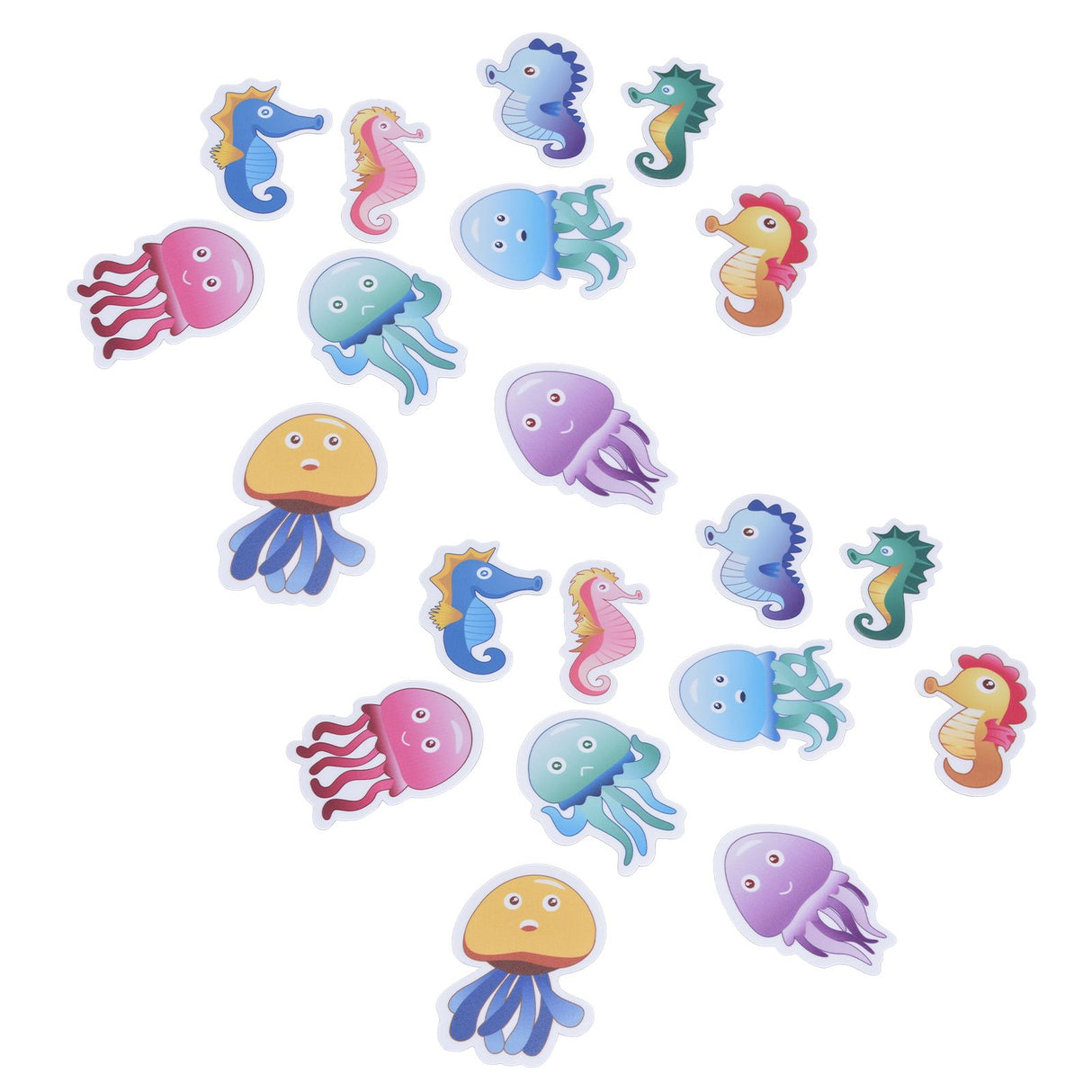 2 Set Bathroom Bathtub Stickers Children Room Decorative Wall Decal Sea Animal Nonslip Adhesive Appliques