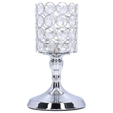 Crystal Candle Holder Electroplating Process Carved Design Elegant Style Exquisite Durable Tealight Candle Holder