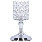 Crystal Candle Holder Electroplating Process Carved Design Elegant Style Exquisite Durable Tealight Candle Holder