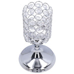Crystal Candle Holder Electroplating Process Carved Design Elegant Style Exquisite Durable Tealight Candle Holder