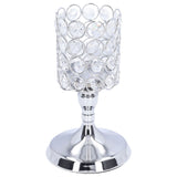 Crystal Candle Holder Electroplating Process Carved Design Elegant Style Exquisite Durable Tealight Candle Holder