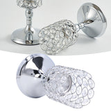 Crystal Candle Holder Electroplating Process Carved Design Elegant Style Exquisite Durable Tealight Candle Holder