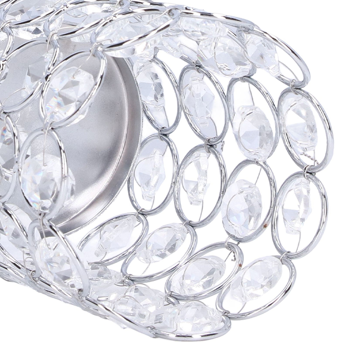 Crystal Candle Holder Electroplating Process Carved Design Elegant Style Exquisite Durable Tealight Candle Holder