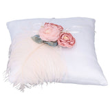 Wedding Ring Pillow Cloth Wedding Cushion Romantic Wedding Supplies for Ceremony Decoration - Front View