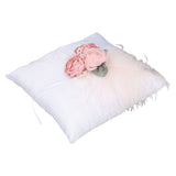 Wedding Ring Pillow Cloth Wedding Cushion Romantic Wedding Supplies for Ceremony Decoration - 45-Degree Angle