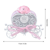 4PCS Wedding Candy Box Tinplate Heart Shaped Candy Box Romantic Valentines Gift Box for Birthday PartyPink