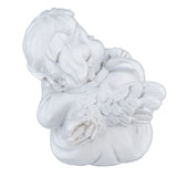 Cherub Statue Synthetic Resin Material Lovely Style White Baby Figurines for Party DecorationsCherub Statue Left - Side View