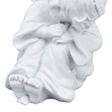 Cherub Statue Synthetic Resin Material Lovely Style White Baby Figurines for Party DecorationsCherub Statue Left