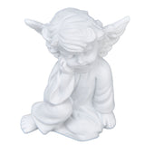 Cherub Statue Synthetic Resin Material Lovely Style White Baby Figurines for Party DecorationsCherub Statue Right
