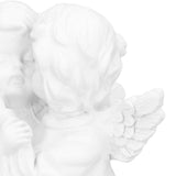 Angel Statue Synthetic Resin Embracing Shape White Angel Ornament for Desktop DecorationAngel Left