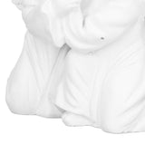 Angel Statue Synthetic Resin Embracing Shape White Angel Ornament for Desktop DecorationAngel Left - Extra Image