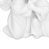 Angel Statue Synthetic Resin Embracing Shape White Angel Ornament for Desktop DecorationAngel Right