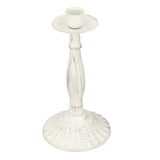 Candle Holders White Iron Material Retro Style Decorative Candlestick Pedestal for Home Decoration