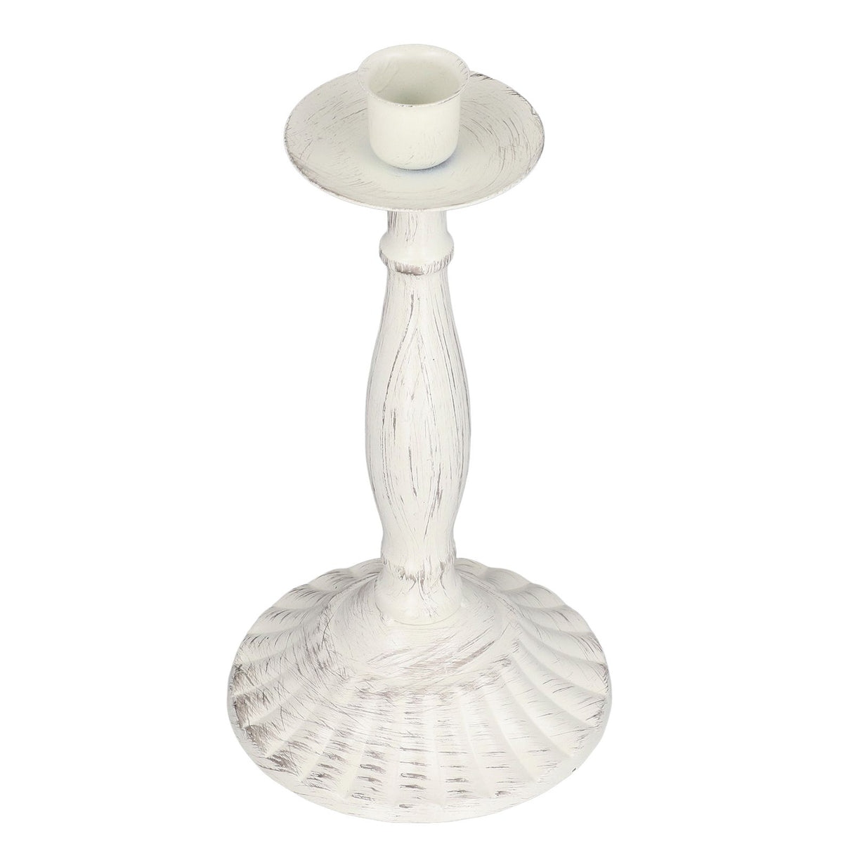 Candle Holders White Iron Material Retro Style Decorative Candlestick Pedestal for Home Decoration