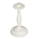 Candle Holders White Iron Material Retro Style Decorative Candlestick Pedestal for Home Decoration