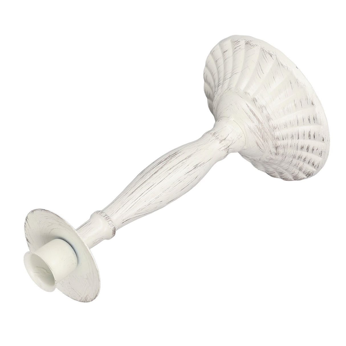 Candle Holders White Iron Material Retro Style Decorative Candlestick Pedestal for Home Decoration
