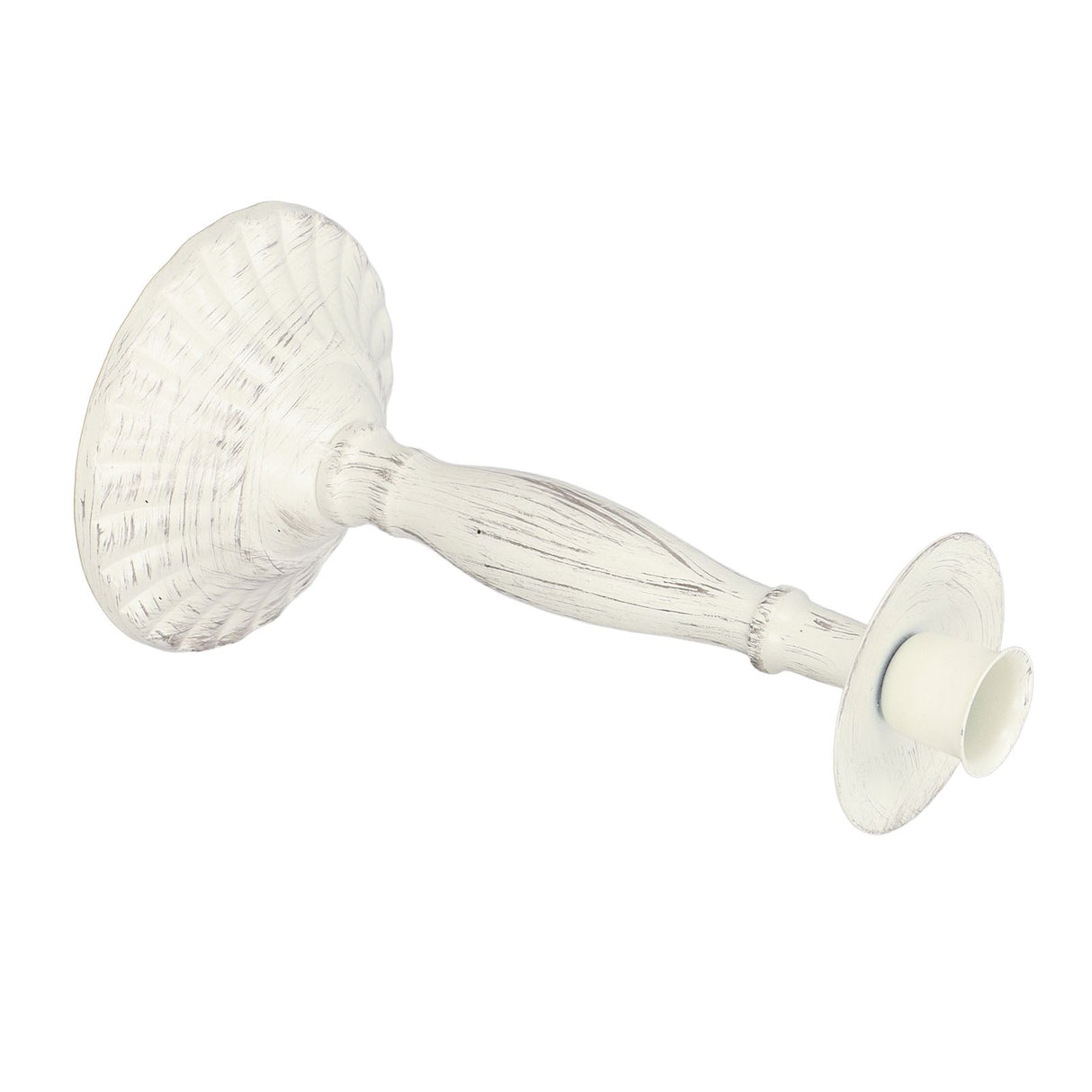Candle Holders White Iron Material Retro Style Decorative Candlestick Pedestal for Home Decoration