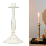 Candle Holders White Iron Material Retro Style Decorative Candlestick Pedestal for Home Decoration