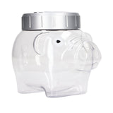 Piggy Bank Voice Counting Plastic Automatically Identify Pig Saving Box for Dollars Coins - Front View