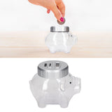 Piggy Bank Voice Counting Plastic Automatically Identify Pig Saving Box for Dollars Coins