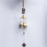 Metal Hanging Wind Chimes Soft Voice Peace Symbolism Golden Wind Chimes for Door Decorative Ornaments