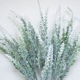Plastic Artificial Lavender Flowers Odorless Realistic Fake Lavender for Scene Decoration Wedding Celebration White