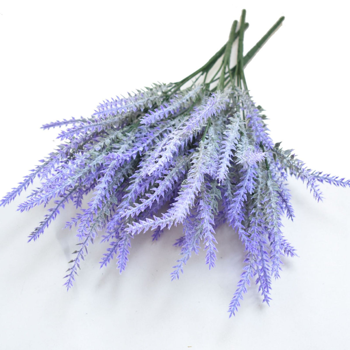 Plastic Artificial Lavender Flowers Odorless Realistic Fake Lavender for Scene Decoration Wedding Celebration Purple