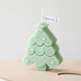 Christmas Tree Aromatherapy Candle Tree Shaped Candle Christmas Home Decoration Desktop Crafts Gift Green