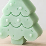 Christmas Tree Aromatherapy Candle Tree Shaped Candle Christmas Home Decoration Desktop Crafts Gift Green - Front View