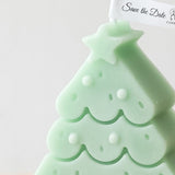 Christmas Tree Aromatherapy Candle Tree Shaped Candle Christmas Home Decoration Desktop Crafts Gift Green