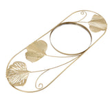 Metal Leaf Wall Mirror Fade Resistant Artistic Modern Decorative Mirror for Bedroom Living Room Office - Close-Up Angle