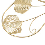 Metal Leaf Wall Mirror Fade Resistant Artistic Modern Decorative Mirror for Bedroom Living Room Office