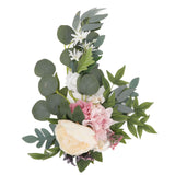 2pcs Hanging Flowers Swag ABS Artificial Decorative Arch Flowers with Bandage for Wedding