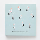 Self Adhesive Photo Album Binder DIY Scrapbook Albums Writable Inner Page Album Book for Commemoration Blue Pelican