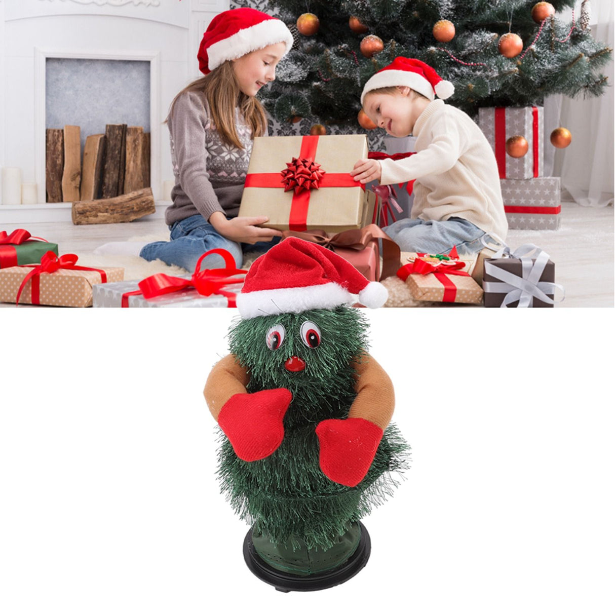 Rotating Dancing Christmas Tree Music Plastic Electric Christmas Tree Toy for Decoration Children's Day