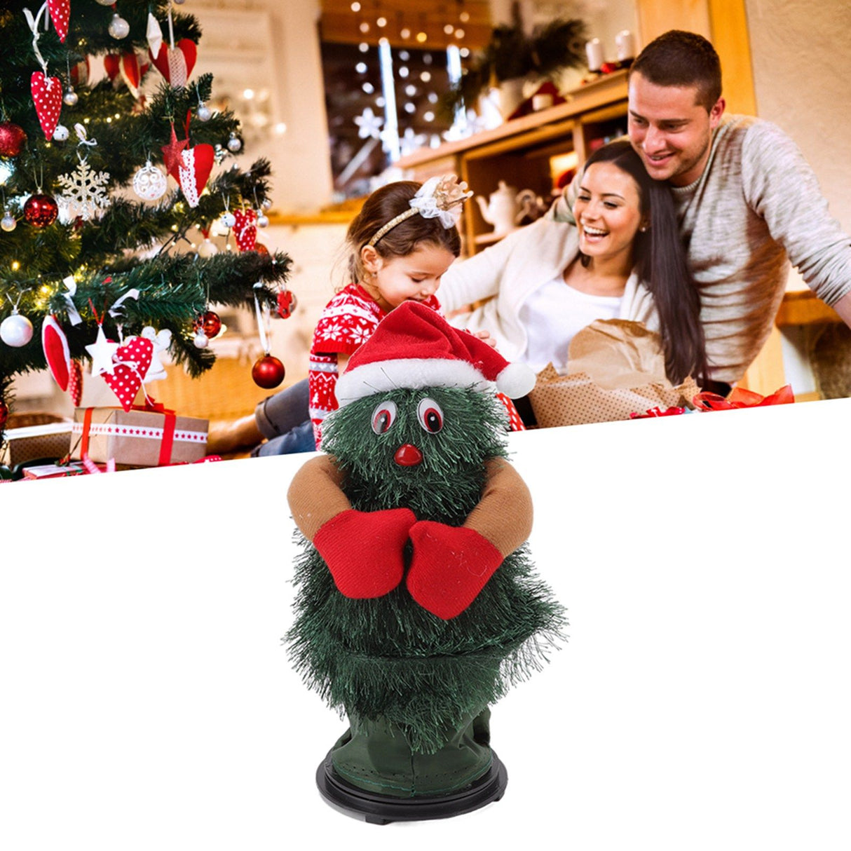 Rotating Dancing Christmas Tree Music Plastic Electric Christmas Tree Toy for Decoration Children's Day