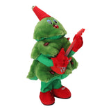 Electric Christmas Tree Plush Toy 8 Songs Continuous Play Glowing Swinging Singing Dancing Cute Electric Plush Toy for Kids Guitar Christmas Tree - Extra Image