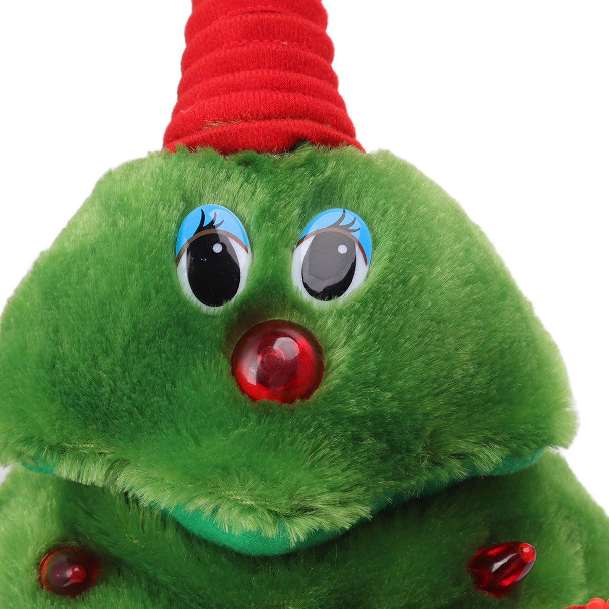 Electric Christmas Tree Plush Toy 8 Songs Continuous Play Glowing Swinging Singing Dancing Cute Electric Plush Toy for Kids Guitar Christmas Tree