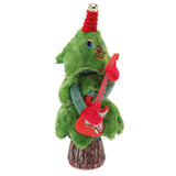 Singing Dancing Christmas Tree 8 Songs Electric Singing Xmas Tree for Christmas Tree Toys Guitar Stump Christmas Tree - Rear View