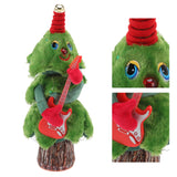 Singing Dancing Christmas Tree 8 Songs Electric Singing Xmas Tree for Christmas Tree Toys Guitar Stump Christmas Tree