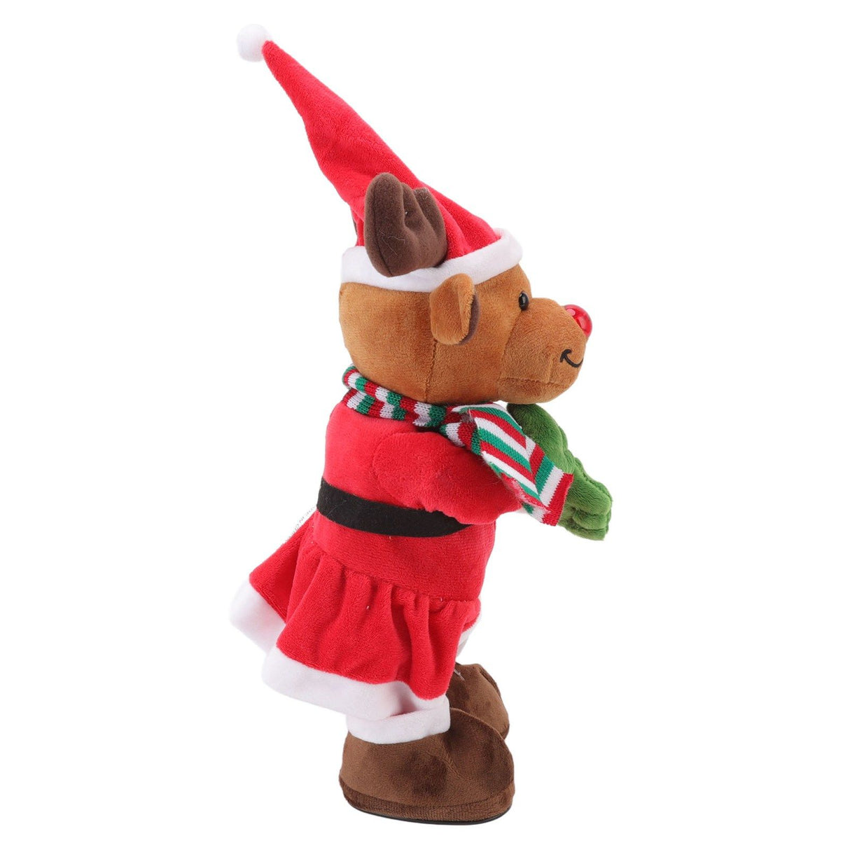Electric Music Christmas Toy Doll Dancing Singing Glowing Swinging Plush Toy for Kids Adults Christmas Elk