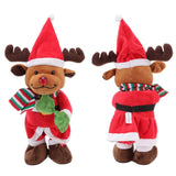 Electric Music Christmas Toy Doll Dancing Singing Glowing Swinging Plush Toy for Kids Adults Christmas Elk - Extra Image