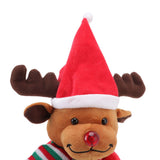 Electric Music Christmas Toy Doll Dancing Singing Glowing Swinging Plush Toy for Kids Adults Christmas Elk - Extra Image