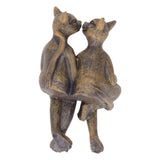 Kitten Resin Ornament Cute Lifelike Hand Painted Miniature Cat Decorations for Garden Patio Home