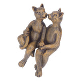 Kitten Resin Ornament Cute Lifelike Hand Painted Miniature Cat Decorations for Garden Patio Home - Extra Image