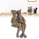 Kitten Resin Ornament Cute Lifelike Hand Painted Miniature Cat Decorations for Garden Patio Home